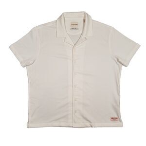 Scotch & Soda Amsterdam Basket Weave Button‎ Down Shirt Mens XL Solid White